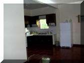 Living room into kitchen